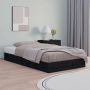 The Living Store Bedframe massief hout zwart 90x190 cm 3FT Single Bedframe Bedframes Bed Bedbodem Ledikant Bed Frame Massief Houten Bedframe Slaapmeubel Eenpersoonsbed Bedden Bedbodems - Thumbnail 1
