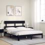 The Living Store Massief grenenhouten Bedframe 203.5 x 153.5 x 81 cm Multiplex lattenbodem - Thumbnail 1