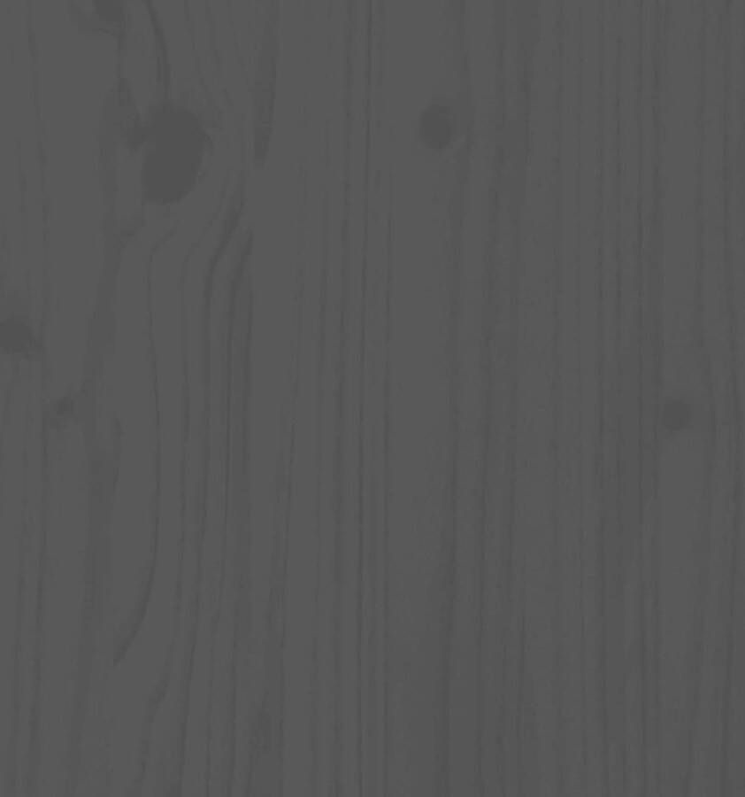 The Living Store Bedframe met hoofdbord massief hout grijs 6FT Super King Bedframe Bedframes Bed Tweepersoonsbed Slaapkamermeubel Houten Bedframe Houten Bed Bedbodem Massief Houten Bedframe Ledikant Bedframe Met Hoofdeinde - Foto 4