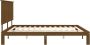 The Living Store Massief grenenhouten Bedframe Honingbruin 203.5 x 203.5 x 82.5 cm Multiplex lattenbodem - Thumbnail 3