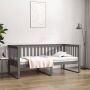 The Living Store Massief Grenenhouten Slaapbank 207.5 x 95 x 89.5 cm Grijs - Thumbnail 1