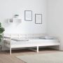 The Living Store Slaapbank massief grenenhout wit 90x200 cm Slaapbank Slaapbanken Bedbank Bed Bedframe Houten Bedframe Bedbodem Logeerbed Slaapmeubel Ledikant Bedbanken - Thumbnail 2