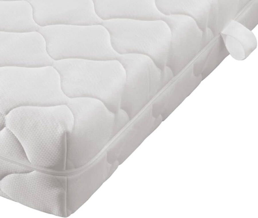 The Living Store Matras Matrassen 200 x 90 x 17 cm D30 schuim Wasbare gewatteerde hoes