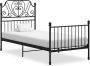 The Living Store Bedframe metaal zwart 90x200 cm Bedframe Bed Frame Bed Frames Bed Bedden Metalen Bedframe Metalen Bedframes 1-persoonsbed 1 - Thumbnail 2