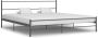 The Living Store Bedframe metaal grijs 180x200 cm Bedframe Bedframes Tweepersoonsbed Tweepersoonsbedden Bed Bedden Slaapkamermeubel Slaapkamermeubelen Slaapkamermeubels Slaapkamermeubilair - Thumbnail 2