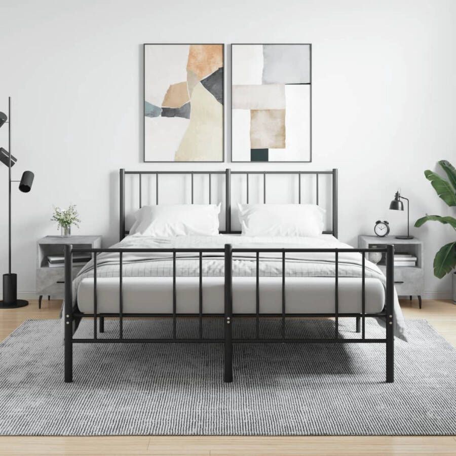 The Living Store Nachtkastjes Betongrijs Bewerkt hout 40 x 35 x 47.5 cm Duurzaam materiaal Nachtkastjes Kastjes Meubilair Slaapkamers Beton Grijs - Foto 3