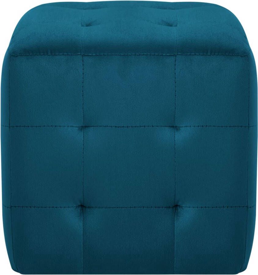 The Living Store Nachtkastjes Elegant Meubels 30x30x30 cm Blauw Nachtkastje Nachtlampje Meubilair Salontafel Woonkamerdecoratie - Foto 2