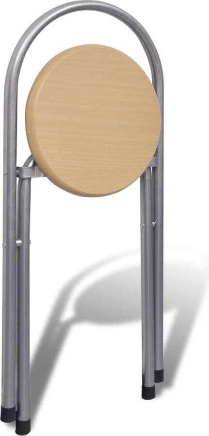 VidaXL Eetkamerstoel Ontbijttafel Ontbijttafelset met twee stoelen (inklapbaar) Inklapbare Tafel Compact Meubilair Multifunctionele Tafel