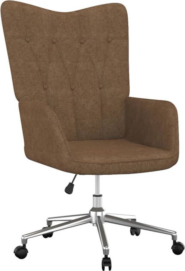 The Living Store Relaxstoel Taupe 61.5 x 69 x (94.5 102) cm Hoogte verstelbaar