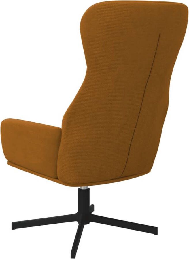 The Living Store Relaxstoel Velvet Bruin 70x77x94 cm Comfortabel en Stabiel - Foto 2