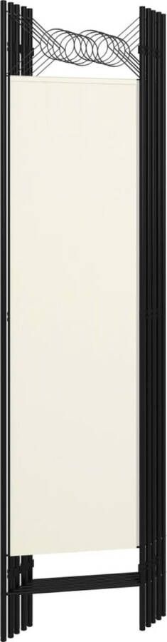 The Living Store Ruimteverdeler 5 panelen 200 x 180 cm Crèmewit Kamerscherm Scheidingswand Paravent Ruimteverdeler Privacy Screen - Foto 3