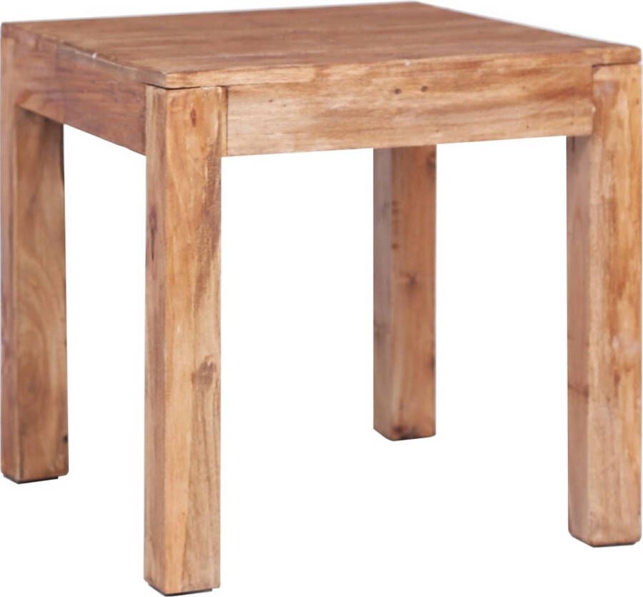 The Living Store Salontafel Teruggewonnen Hout 53 x 50 x 50 cm Handgemaakt en Uniek - Foto 2