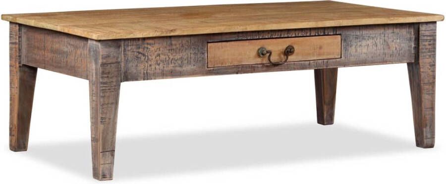 The Living Store Salontafel Antieke Stijl 118 x 60 x 40 cm Massief Hout - Foto 2