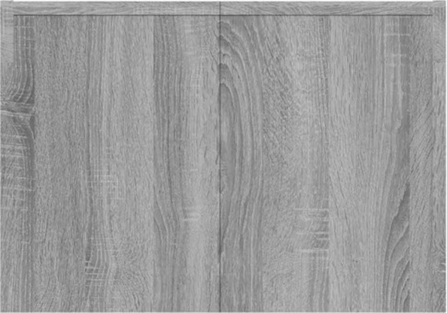 The Living Store Salontafel Banktafel Grijs Sonoma Eiken 110 x 50 x 35 cm Hoogwaardig bewerkt hout - Foto 2