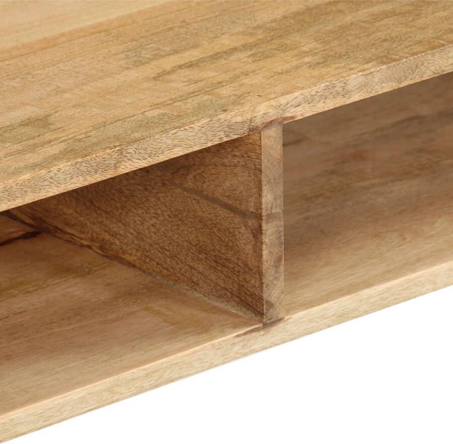 The Living Store Salontafel Hout 100 x 60 x 45 cm Met opbergruimte - Foto 2