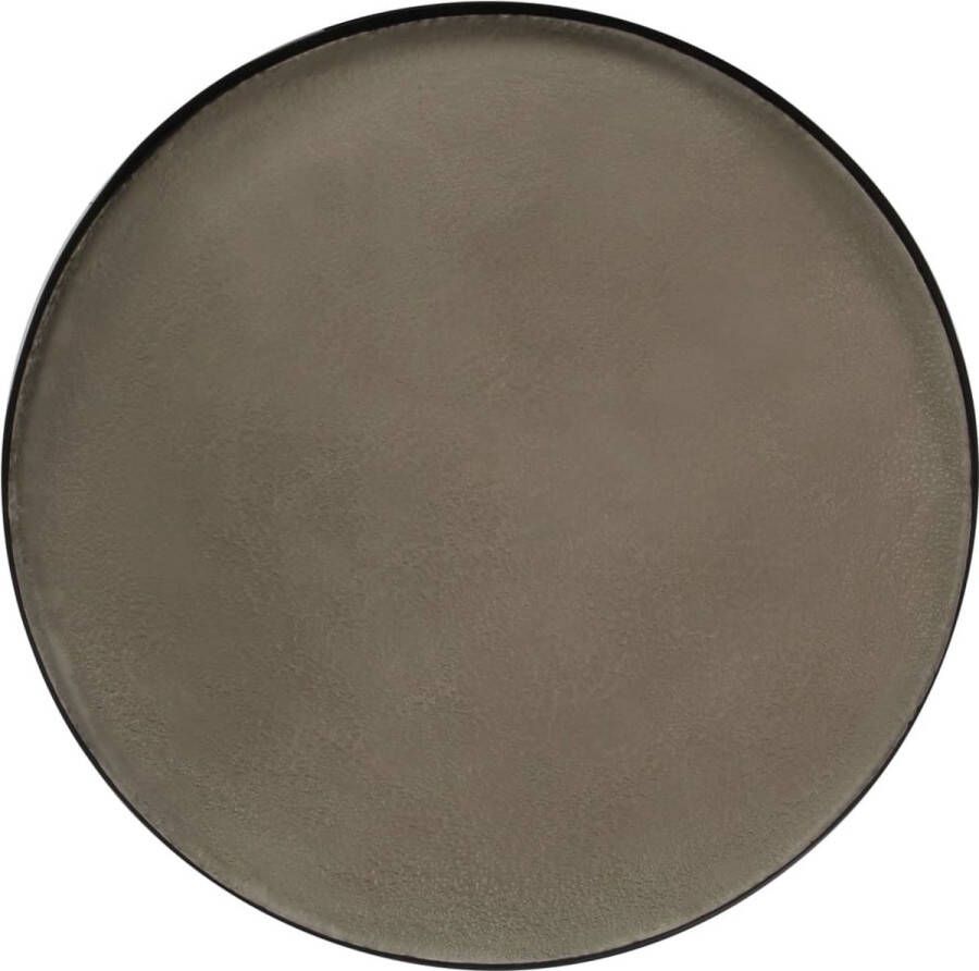 The Living Store Salontafel met betonnen tafelblad 74x32 cm Salontafel Beton Tafellaar Industrieel Design Zwarte Salontafel Betonnen Tafelblad - Foto 2