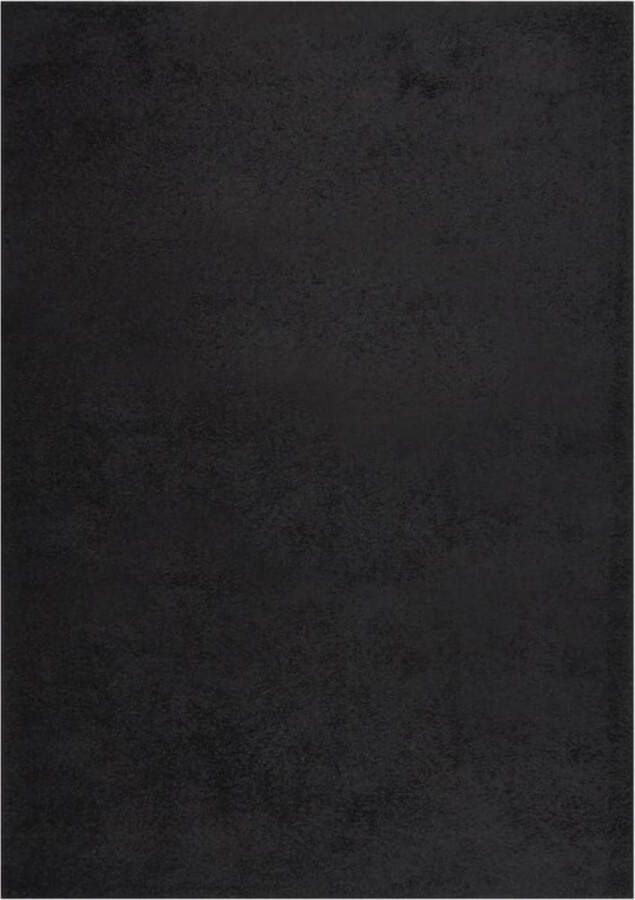 The Living Store Shaggy vloerkleed 120 x 170 cm zwart 100% PP 30 mm poolhoogte