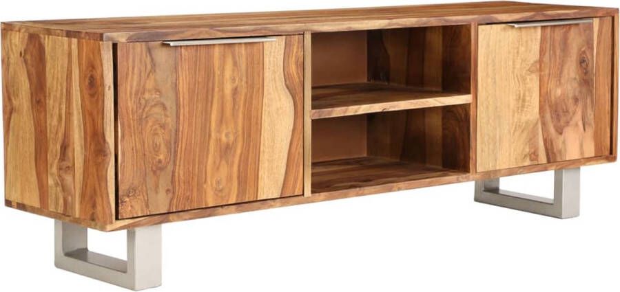 The Living Store Sheesham TV-meubel 118 x 30 x 40 cm Houten Dressoir - Foto 2