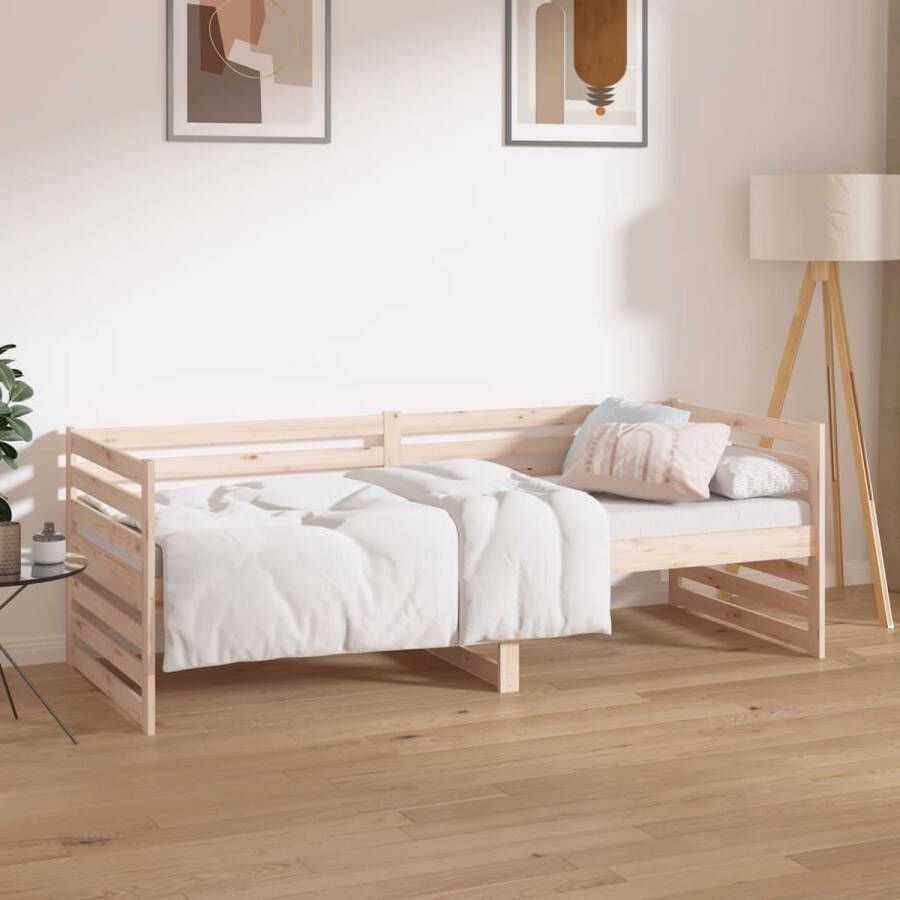 The Living Store Slaapbank 80x200 cm massief grenenhout Bed