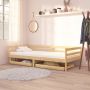 The Living Store Slaapbank met lades massief grenenhout 90x200 cm Bedbank Bedbanken Bed Bank Bed Banken Slaapbank Slaapbanken Slaap Bank Slaap Banken Houten Bedbank Houten Bedbanken Houten Slaapbank - Thumbnail 2