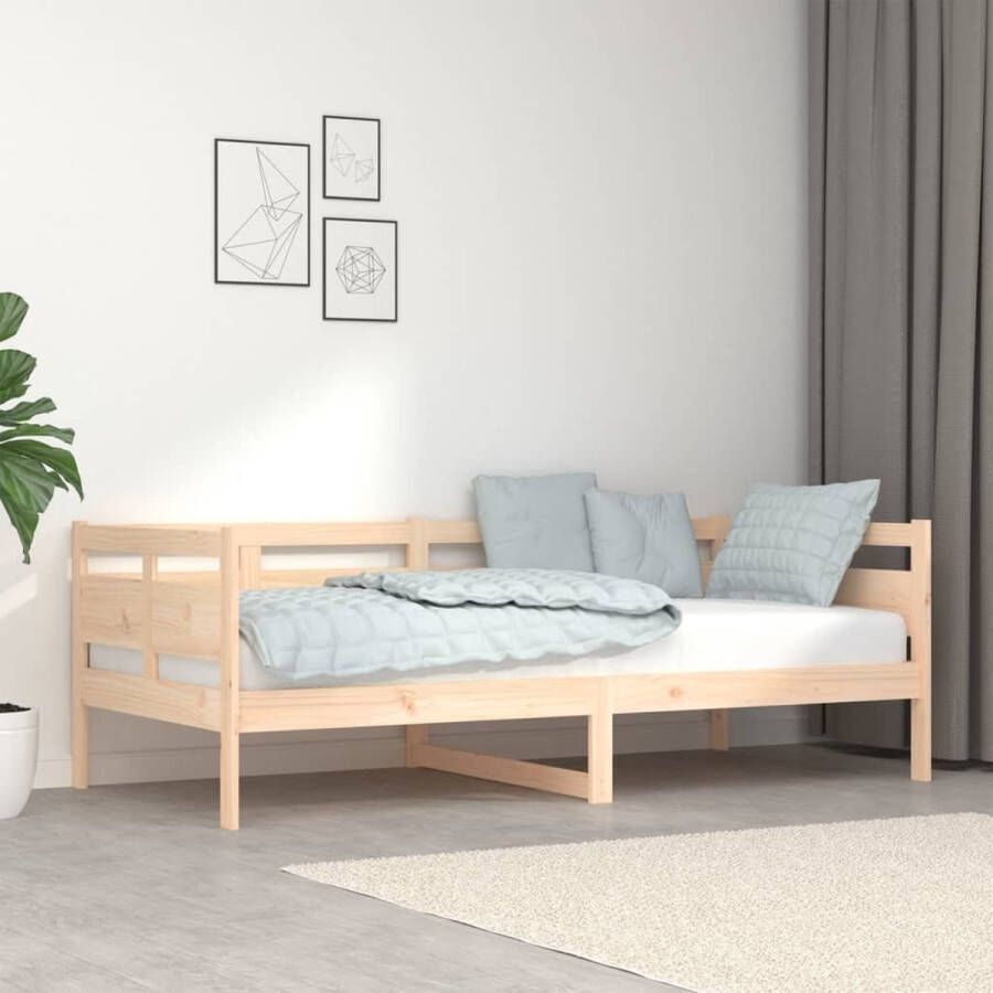 The Living Store Slaapbank massief grenenhout 90x190 cm Bed