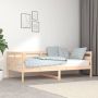 The Living Store Slaapbank massief grenenhout 90x190 cm Slaapbank Slaapbanken Bedbank Bed Bedframe Houten Bedframe Bedbodem Slaapmeubel Ledikant Bedbanken Bedden - Thumbnail 2