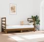 The Living Store Slaapbank uitschuifbaar grenenhout honingbruin 2x(90x190) cm Slaapbank Slaapbanken Bedbank Bed Bedframe Houten Bedframe Bedbodem Logeerbed Slaapmeubel Ledikant Bedbanken - Thumbnail 2