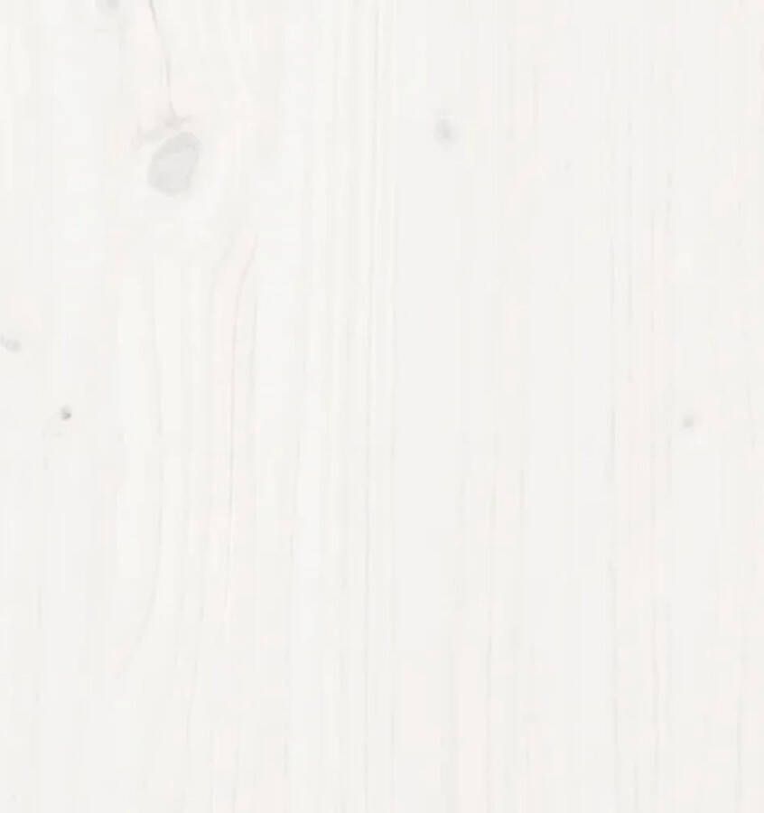 The Living Store Slaapbank massief grenenhout wit 90x190 cm Slaapbank Slaapbanken Bedbank Bed Bedframe Houten Bedframe Bedbodem Logeerbed Slaapmeubel Ledikant Bedbanken - Foto 3