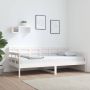 The Living Store Slaapbank massief grenenhout wit 90x190 cm Slaapbank Slaapbanken Bedbank Bed Bedframe Houten Bedframe Bedbodem Logeerbed Slaapmeubel Ledikant Bedbanken - Thumbnail 3