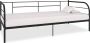 The Living Store Bedbankframe metaal zwart 90x200 cm Slaapbankframe Slaapbankframes Bedbankframe Bedbankframes Dagbedframe Dagbedframes Bedframe Bedframes Frame Frames Bed - Thumbnail 2