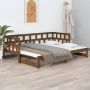 The Living Store Slaapbank uitschuifbaar grenenhout honingbruin 2x(80x200) cm Slaapbank Slaapbanken Bedbank Bed Bedframe Houten Bedframe Bedbodem Slaapmeubel Ledikant Bedbanken Bedden - Thumbnail 2