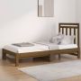 The Living Store Slaapbank uitschuifbaar grenenhout honingbruin 2x(90x190) cm Slaapbank Slaapbanken Bedbank Bed Bedframe Houten Bedframe Bedbodem Logeerbed Slaapmeubel Ledikant Bedbanken - Thumbnail 1