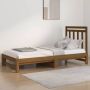 The Living Store Slaapbank uitschuifbaar grenenhout honingbruin 2x(90x200) cm Slaapbank Slaapbanken Bedbank Bed Bedframe Houten Bedframe Bedbodem Slaapmeubel Ledikant Bedbanken Bedden - Thumbnail 1