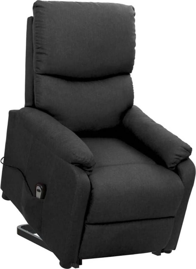 The Living Store Sta-op-stoel Relaxfauteuil Zitmeubel 67x88.5x106.5cm Donkergrijs - Foto 2