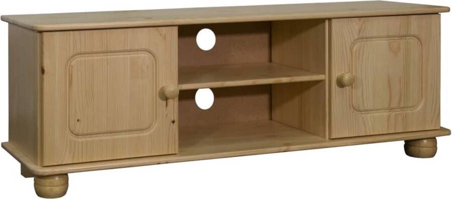 The Living Store Stereokast Hout TV-meubel 115 x 29 x 40 cm Massief grenenhout - Foto 2