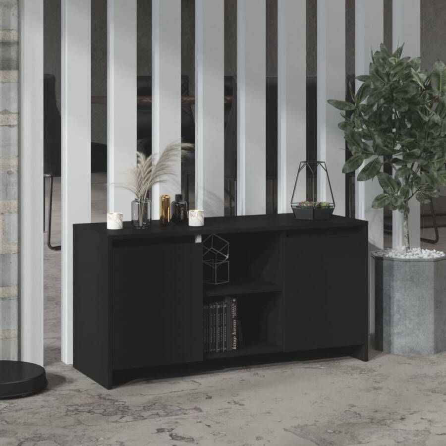 The Living Store Stereokast Zwart 102 x 37.5 x 52.5 cm Montage vereist - Foto 2
