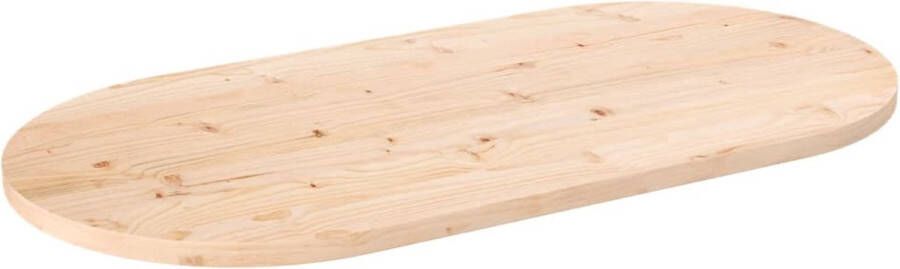 The Living Store Grenenhouten Tafelblad 100 x 50 x 2.5 cm Onbehandeld Tafelblad Grenenhout Houten Tafelblad Vintage Tafelblad Landelijke Stijl