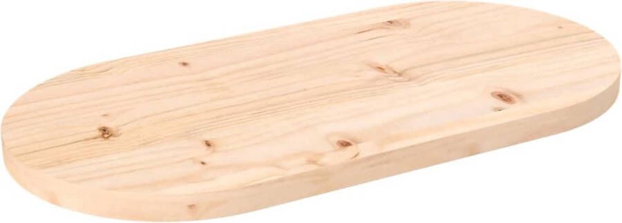 The Living Store Massief grenenhouten tafelblad 60x30x2.5 cm onbehandeld Tafelblad Grenenhout Tafelblad Massief Hout Vintage Tafelblad Landelijk Tafelblad - Foto 2