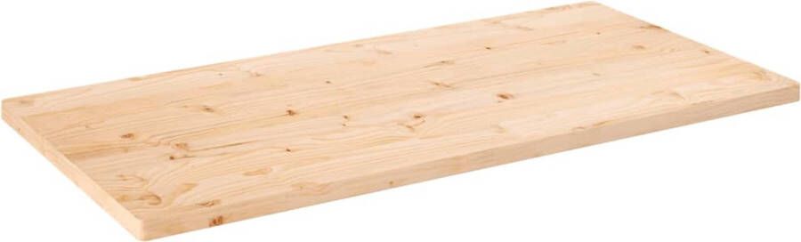 The Living Store Tafelblad rechthoekig 100x50x2 5 cm massief grenenhout Tafelblad Grenenhout Houten Tafelblad Vintage Tafelblad Landelijke Tafel - Foto 2