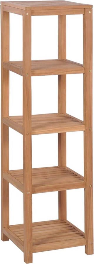 VidaXL 4-laags teak badkamerrek 165 cm Badkamermeubilair Teak Houten Plank Opbergplank Badkamer Accessoire Droogstandplaats - Foto 2