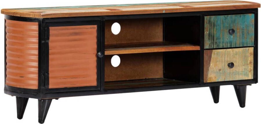 The Living Store Televisiekast Hout 120 x 30 x 45 cm Met 2 lades - Foto 2