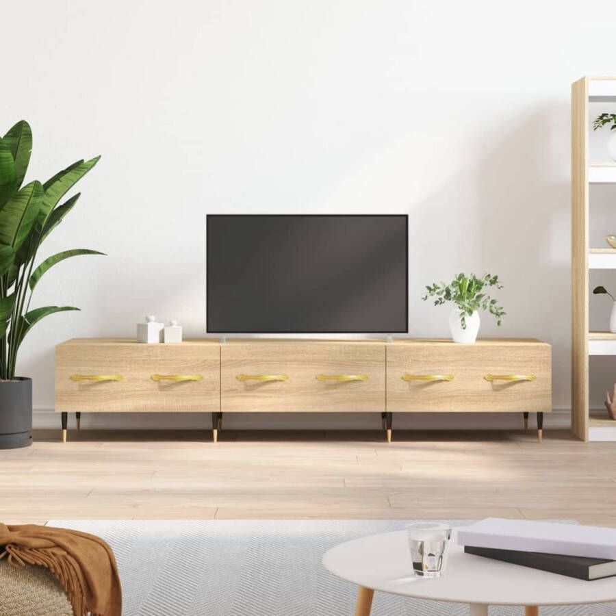 The Living Store Televisiekast Trendy Sonoma Eiken 150 x 36 x 30 cm Stevig Design - Foto 2