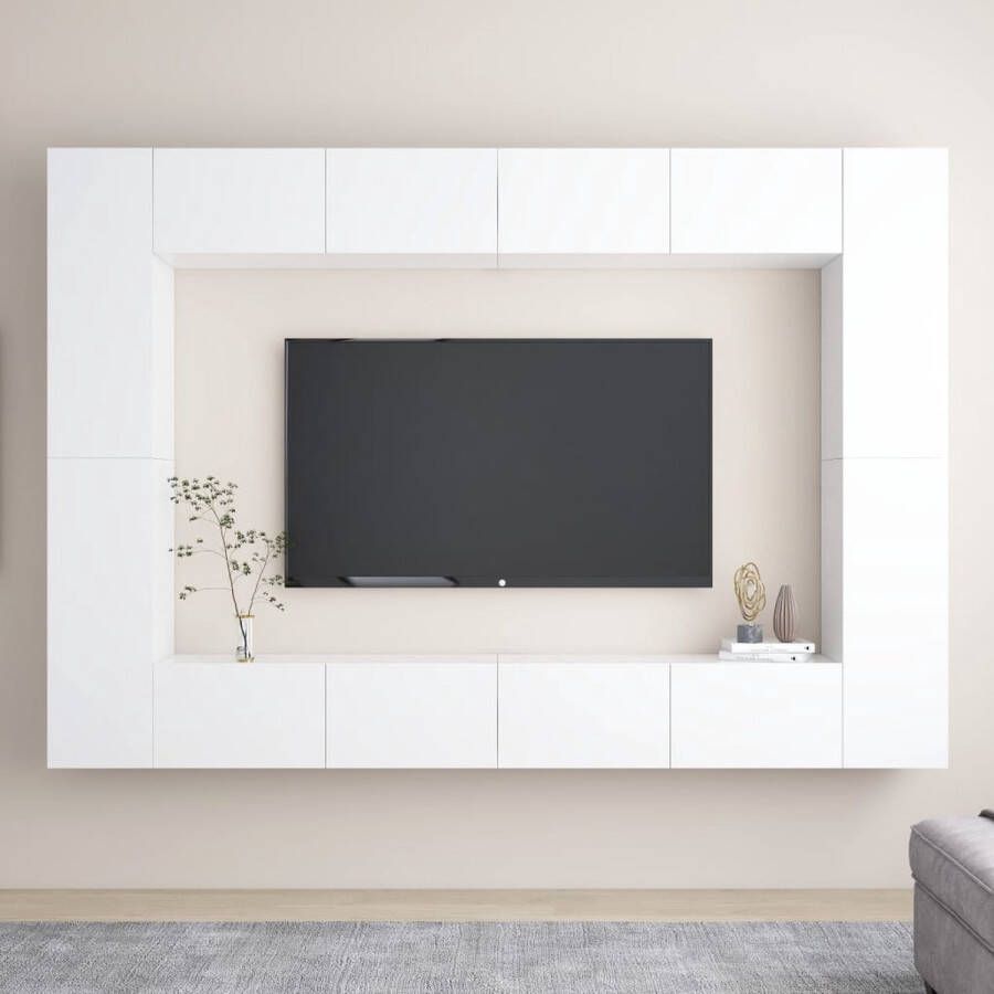 The Living Store Televisiekast TV Meubel 100 x 30 x 30 cm wit - Foto 2