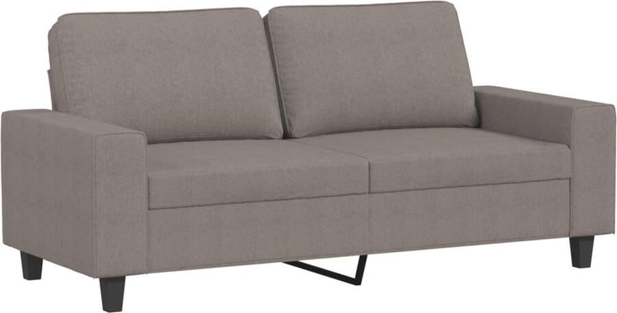 The Living Store 2-zitsbank 174 x 77 x 80 cm Taupe stof Duurzaam metaal frame Tweezitsbank Sofa Banks Kopen Lounge Meubels Woonkamer Meubilair - Foto 2