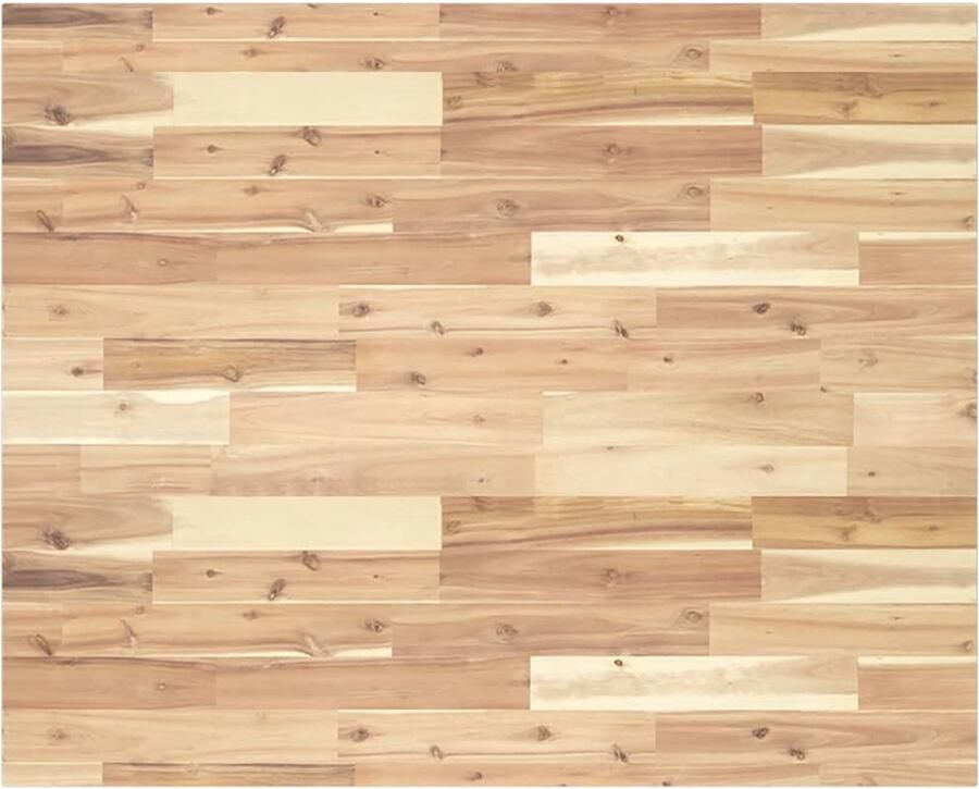 The Living Store Acaciahouten Tafelblad 100 x 80 cm Natuurlijke Olieafwerking Houten Tafelblad Acacia Hout Eetkamertafel Tuintafel Buitentafel - Foto 3