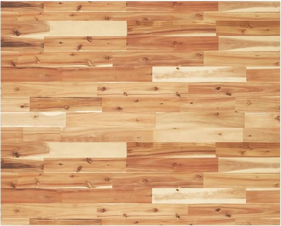 The Living Store Acaciahouten Tafelblad 100 x 80 x 2 cm Duurzaam en Onderhoudsvriendelijk Houten Tafelblad Acacia Hout Eetkamertafel Salontafel Bijzet Tafel - Foto 2