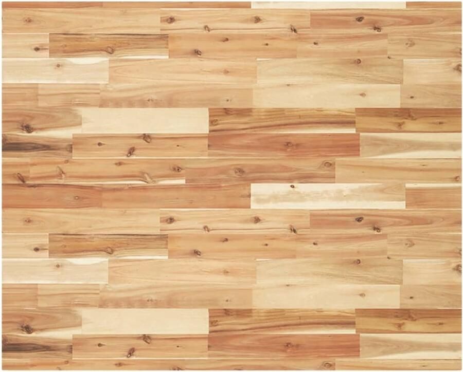 VidaXL The Living Store Tafelblad rechthoekig 100x80x4 cm massief acaciahout Houten Tafelblad Acacia Hout Rechte Tafel Eetkamertafel Salontafel - Foto 2