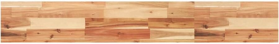 The Living Store Acaciahouten tafelblad 120 x 20 x 4 cm Onbehandeld massief acaciahout Tafelblad Acacia Houten Tafelblad Eetkamertafel Blad Salontafelblad Tweedehands Tafelblad - Foto 2