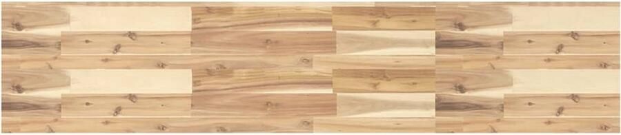 The Living Store Acaciahouten Tafelblad 120 x 30 x 4 cm Onbehandeld massief hout Tafelblad Acacia Hout Rechte Tafel Eetkamerstoel Salontafel - Foto 2