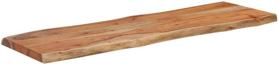 The Living Store Tafelblad rechthoekig natuurlijke rand 120x40x2 5 cm acaciahout Houten Tafelblad Acacia Tafelblad Natuurlijkt Tafelblad Vintage Tafelblad Landelijk Tafelblad - Foto 2